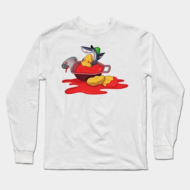 Chicken Nuggets Lovers Long Sleeve T-Shirt by jdgraphicart